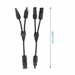 Solar Cable Splitter Waterproof 2Y/ 4Y Branch Solar Panel Cable Connector 1 Pair