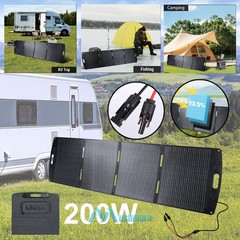 100W 200W Foldable Solar Panel Kit For Power Station Outdoor Balcony RV Camping
