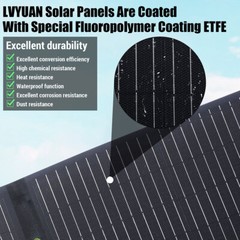 🔥100W Foldable Solar Panel Outdoor Waterproof Charger with 5V USB and 18V DC