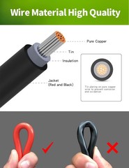 LONNKY Universal 7in1 Solar Panel Adapter Kit, 3.6 Feet MC4 & DC 8mm Cable, X…
