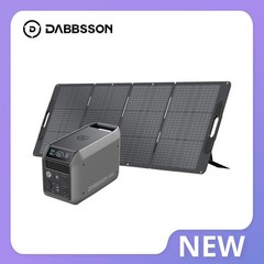 Dabbsson Portable Power Station 1008Wh 1200W Generator with Solar Panel 210W