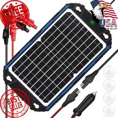 SUNER POWER 12W 12V Solar Battery Charger Maintainer Pro