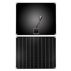100W Portable Flexible Solar Panel Monocrystalline Waterproof, Dual USB & DC Out