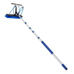 15 ft Water Fed Solar Panel Cleaning Kit with Brush, Squeegee, and Soap
