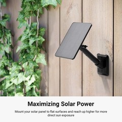 Universal Solar Panel Wall Mount Multi-Angle Adjustable Arm – Aluminum