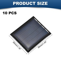 10PCS 2V 0.12W 0.06A Mini Solar Panels Photovoltaic Cell Charge Solar System Kit