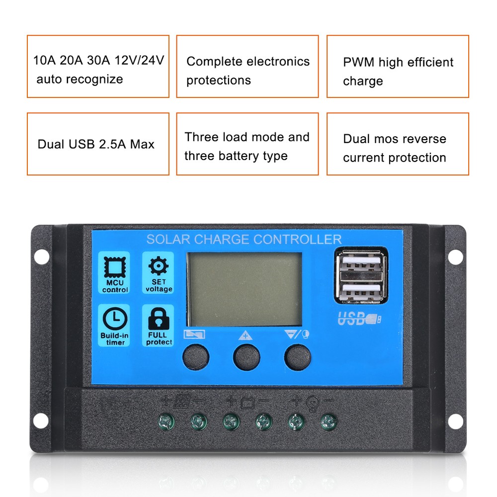 20W Solar Panel Charge IP65 Water Resistance For Outdoor Camping Hiking RYMR