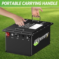 36V 105Ah Lithium LiFePO4 Golf Cart Battery 15000+ Cycles 200A BMS W/20A Charger