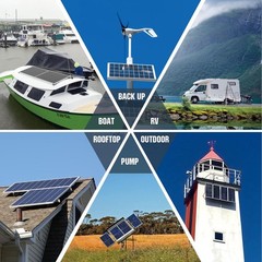 ECO-WORTHY 12 Volt 400 Watt Premium Solar Panel Kit (4pcs 100W Solar Panels)