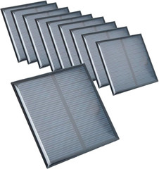 10Pcs Mini Solar Panel 4V 150Ma Small Epoxy Polycrystalline Solar Cell Panel 70M