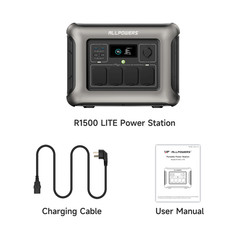 ALLPOWERS 1800W (3000W Peak) Power Station Solar Generator + 100W Solar Panel