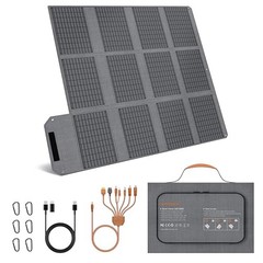 120W Foldable Solar Panel USB-C DC ETFE IP65 Waterproof
