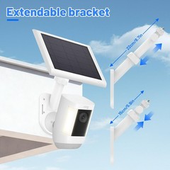 Universal 2-in-1 Wall Mount for Solar Panel & Camera – Adjustable & Durable