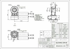 SDE3 Photovoltaic Dual-Axis Tracking Rotation Reducer Tracking Rotation Drive