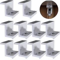 10Pcs Solar Photovoltaic Bracket Aluminum Alloy Clamp for Solar Module Solar Pan
