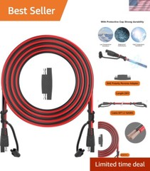 12FT SAE Extension Cable 16AWG with Quick Disconnect – Ideal for Automotive Use