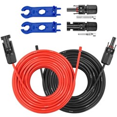 MOOKEERF 10AWG Solar Extension Cable 100FT Red+Black