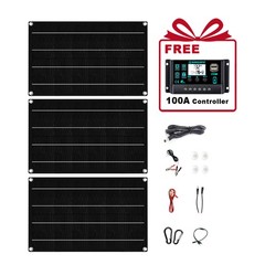 【With Controller】2400W Solar Panels – 3 x 800W Lightweight + Y-Cable for Emergen