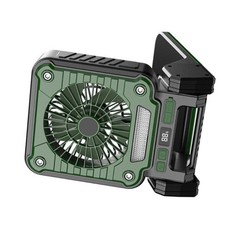 Solar Rechargeable Outdoor Fan For Camping Foldable USB Charging Integrated