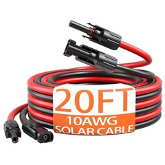 10AWG Solar Cable with Pair of Connectors Solar Panel Adaptor Kit Tool, Exten…
