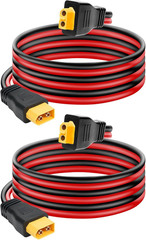 10AWG XT60 Extension Cable 3FT 2PCS, XT60 Cable with Male to Female Connector fo