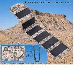For Camping Hiking 800W Foldable Solar Panel USB 5V Charger Portable Power Bank