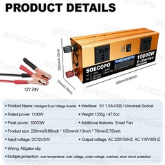 SOECOPO off grid portable 10000W Peak Solar Kit 2pcs Flexible Panel Controller