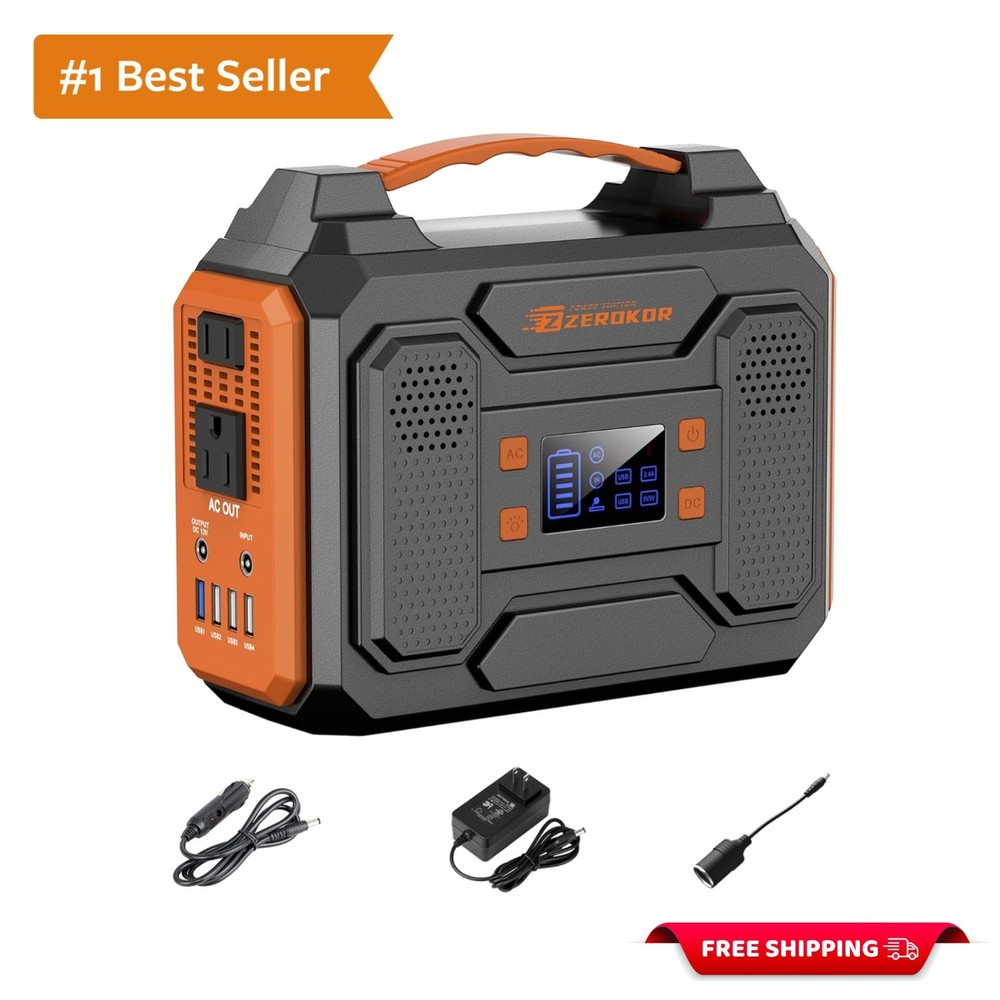 Versatile 300W Portable Power Bank with AC Outlet – Lightweight Outdoor Solution