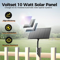 10W 12V Solar Battery Charger & Maintainer with Built-in MPPT Charge Controll…