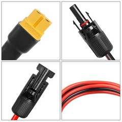 10 AWG XT60 Female to Solar Connector Solar Panel Extension Charging Cable