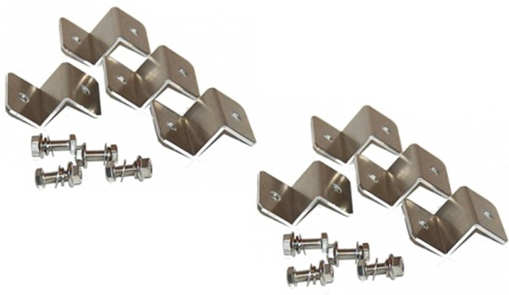 2 Sets Solar Panel Z Bracket Mount Mounting Set RV Boat Off Grid