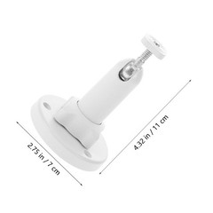 4Pcs White ABS Solar Panel Holders with 360 Degree Rotation for Outdoor Use