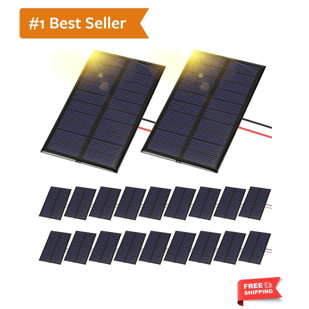 20 Pcs Small Solar Panels Bulk 6v 100ma Mini Polycrystalline Solar Cells DIY …