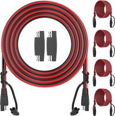 Automotive Solar Panel Cable – 12FT SAE 16AWG (4 PK)