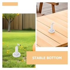 4Pcs Adjustable Solar Panel Brackets White ABS Durable Outdoor Mount Stand