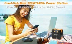 98Wh/26800mAh 120W Portable Power Station Mobile Supply Solar Generators Battery