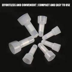 250pcs Nylon Closed End Crimp Connectors Crimp Cap For Electrical Wiring Project