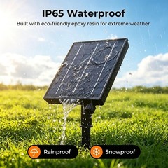Solar Panel for Outdoor Lights 3V Solar Outlet with Remote Control