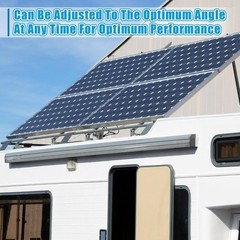 2 Set Adjustable Solar Panel Tilt Mount Bracket Aluminum Alloy Solar Panel Mo…