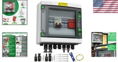 Durable Solar PV Combiner Box with 20A Fuse, 40A Breaker – Waterproof Protection
