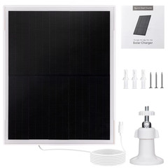 Solar Panel for Security Camera 6V 10W Solar Chargers Compatible with Outdoor So