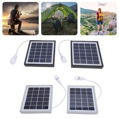 Portable Solar Panel Charger 2pcs Monocrystalline Solar Panel 5W For Camping
