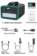 166- 518Wh Solar Generator Portable Power Station with 100W Foldable Solar Panel