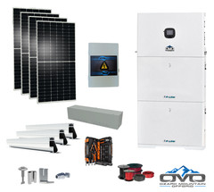 2.2KW Complete Offgrid Solar Kit + 10K 120V/240V OMO E-Line Inverter + 2x 10.24K