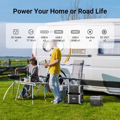 Dabbsson Power Station 2150Wh Solar Generator +210W Solar Panel For Power Outage