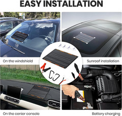 20W 12V Solar Panel Charger Kit with Built-In Charge Controller – Portable Water