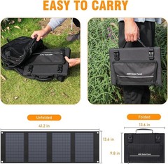 Portable Solar Panel with 11 Connectors & 22% Efficiency for Power Stations