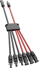 6 to 2 Solar Y Branch Cable Waterproof PV Connector Extension Adapter Wire