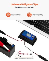 Solar Battery Trickle Charger Kit 50W 12V with Upgraded MPPT Controller