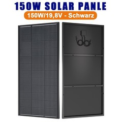 150W Solar Panel Monocrystalline 12V Battery Charging for Home RV Boat Not Glass